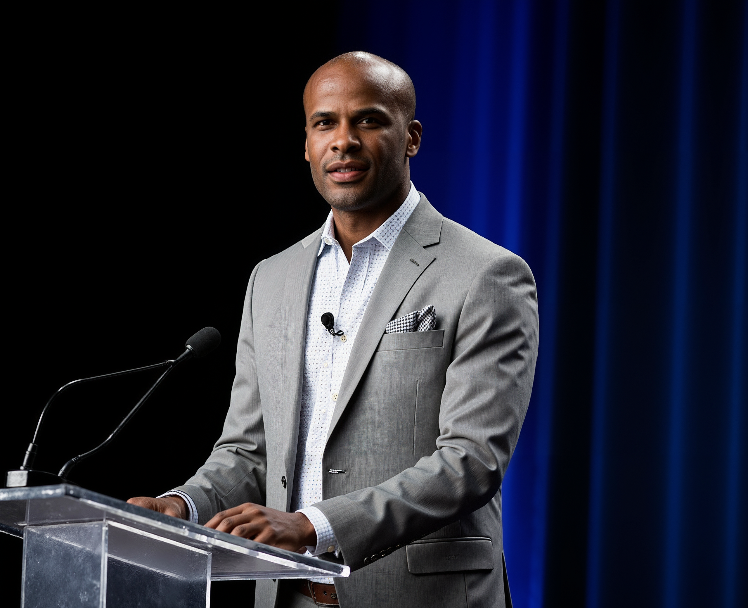 Tod Long speaking at a financial conference